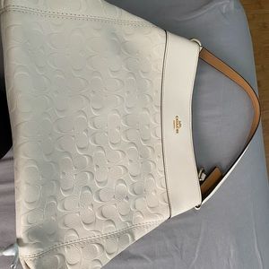 Off white coach purse